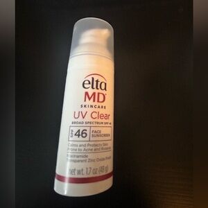 EltaMD UV Clear Face Sunscreen in White with Red Logo